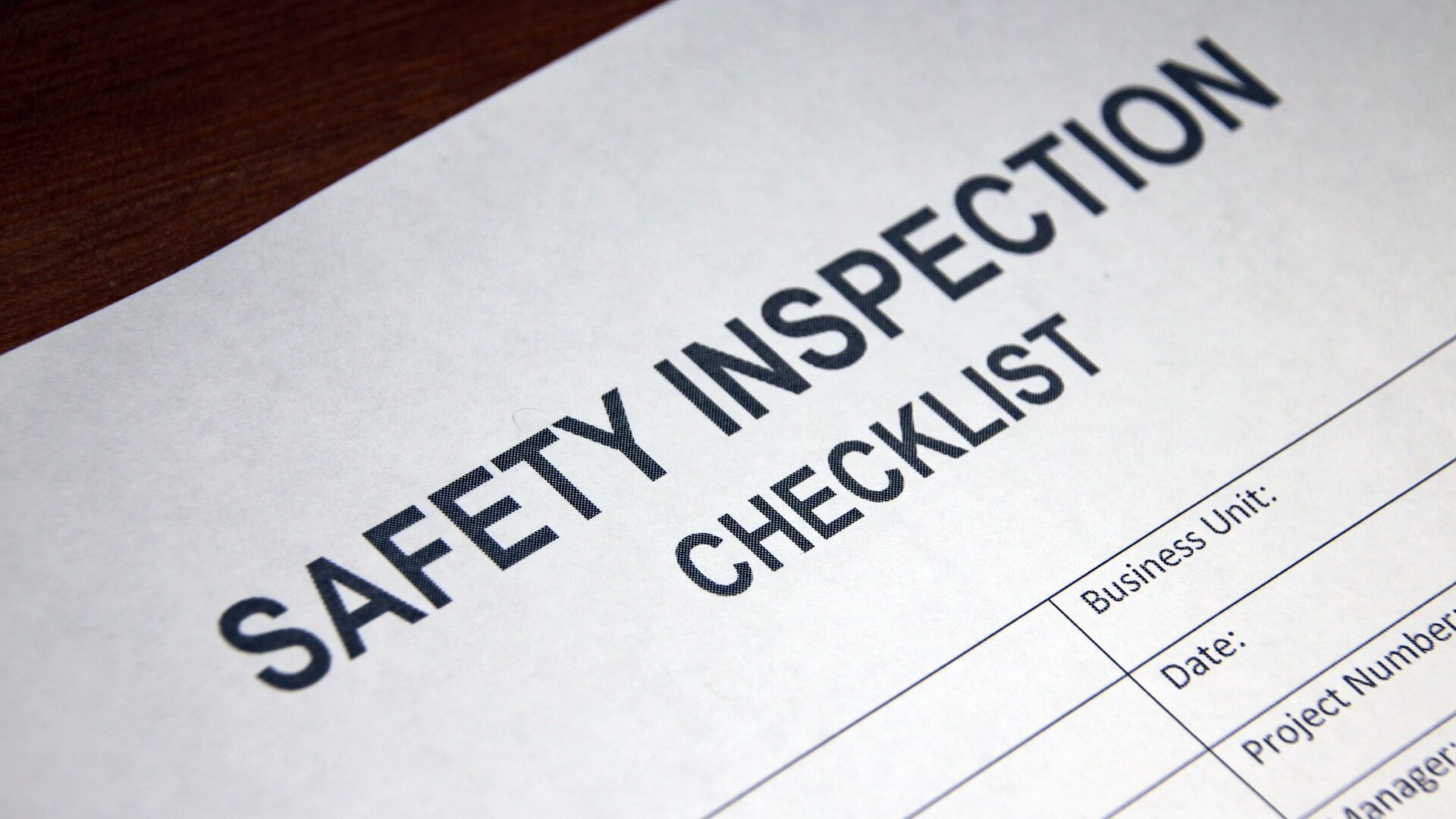 Pre-Inspection Preparation