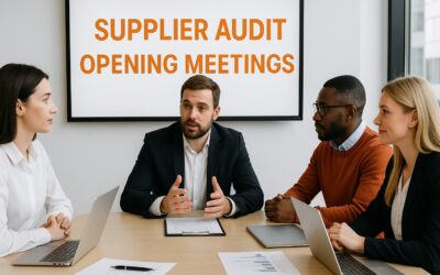 Supplier Audit Opening Meetings: Why They Matter More Than You Think