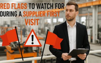 Red Flags to Watch for During a Supplier First Visit: 28 Quality, Facility, Production and Validation Problems